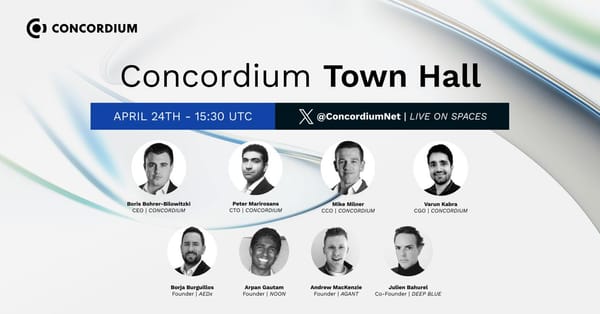 Concordium Town Hall 2 — Commercial Focus & Stablecoin Ecosystem Expansion